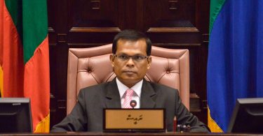 Speaker of the Parliament Abdullah Maseeh Mohamed