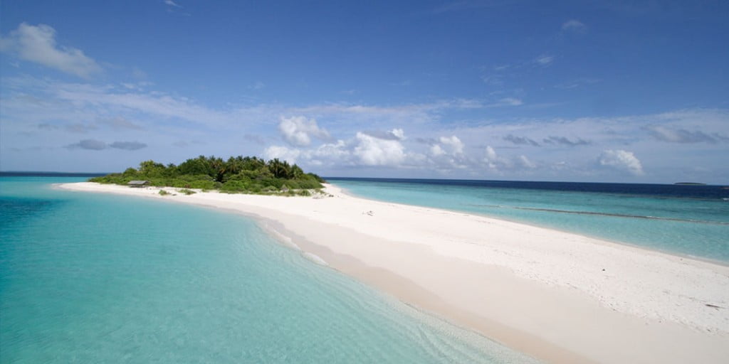 Uninhabited island in the Maldives