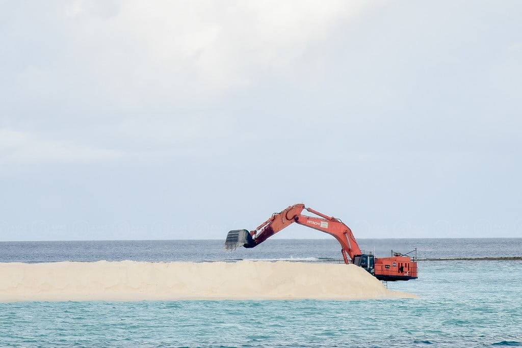 Rah Falhu project's excavation in progress