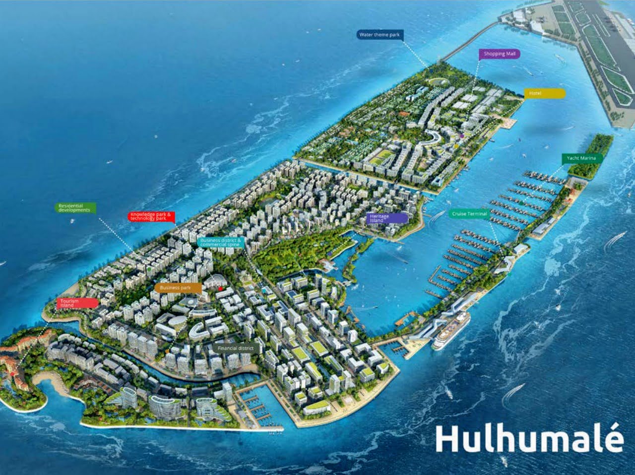 Hulhumalé with planned phase 2