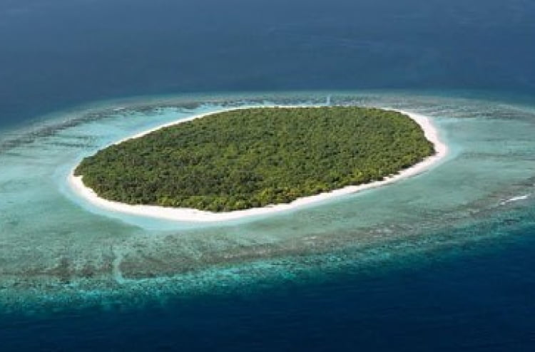 uninhabited island
