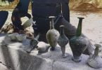 Earthenware discovered in an excavation in H.A. Utheemu.