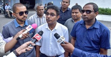 The four members who lost their seats following Supreme Court's ruling, speaking to the press. PHOTO / MIHAARU
