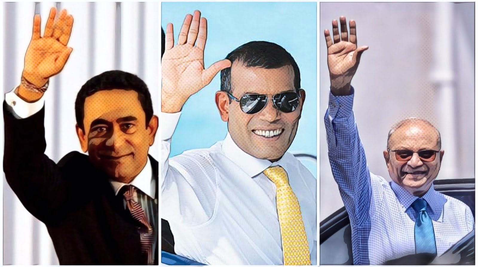 Three presidents of Maldives