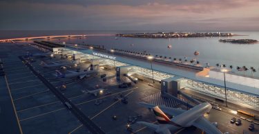 Render of New VIA with bridge connecting to Male