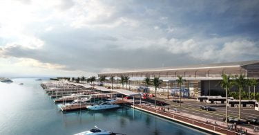 proposed new terminal with Passenger jetties