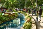 People milling in Rasrani Bageecha