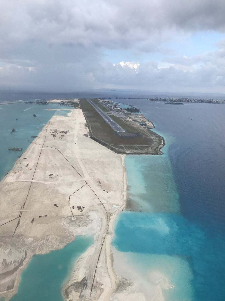 Land reclaimed for new runway