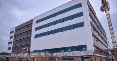 Tree Top Hospital being developed in Hulhumale. PHOTO: HUSSAIN WAHEED/MIHAARU