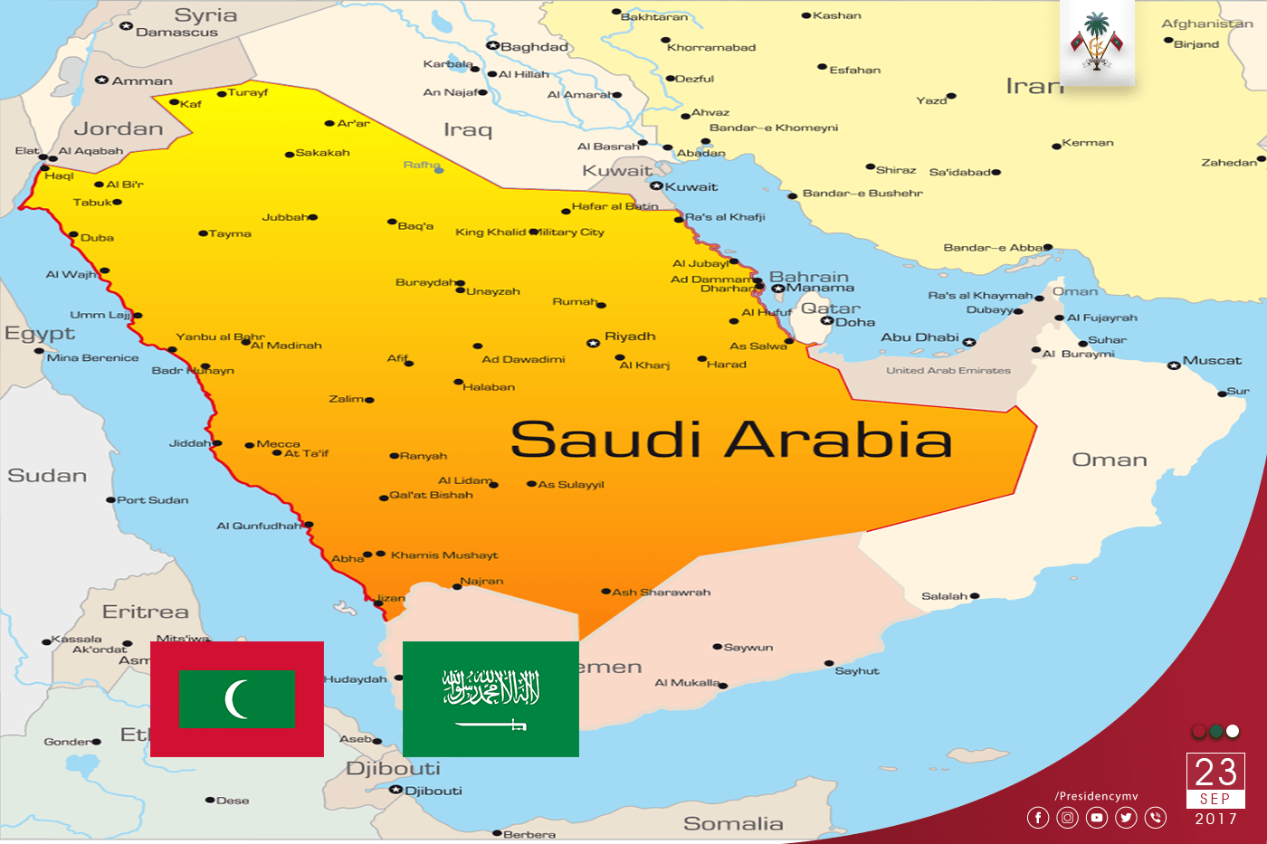 President Conveys National Day Greetings to the King and Crown Prince of Saudi Arabia – Press Releases
