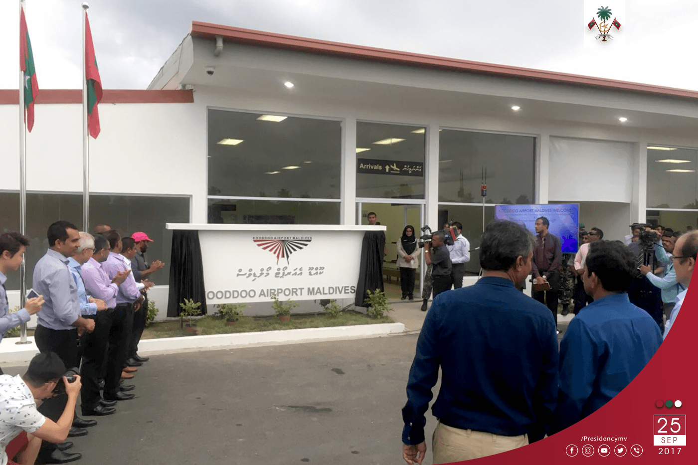 President Yameen officially inaugurates “Extended Kooddoo Airport Maldives” – Press Releases