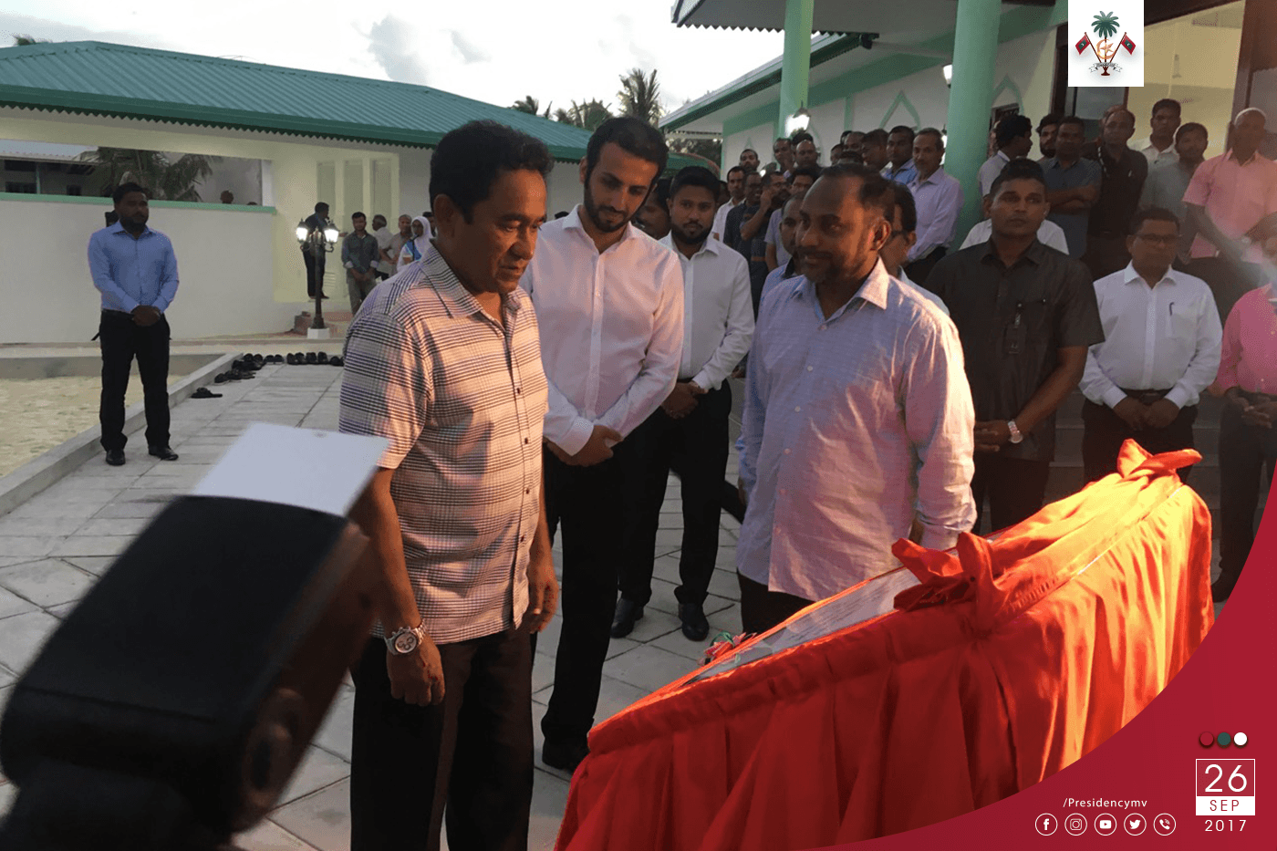 President Yameen inaugurates “Masjidul Ikhlaas” in Villingili Island – Press Releases