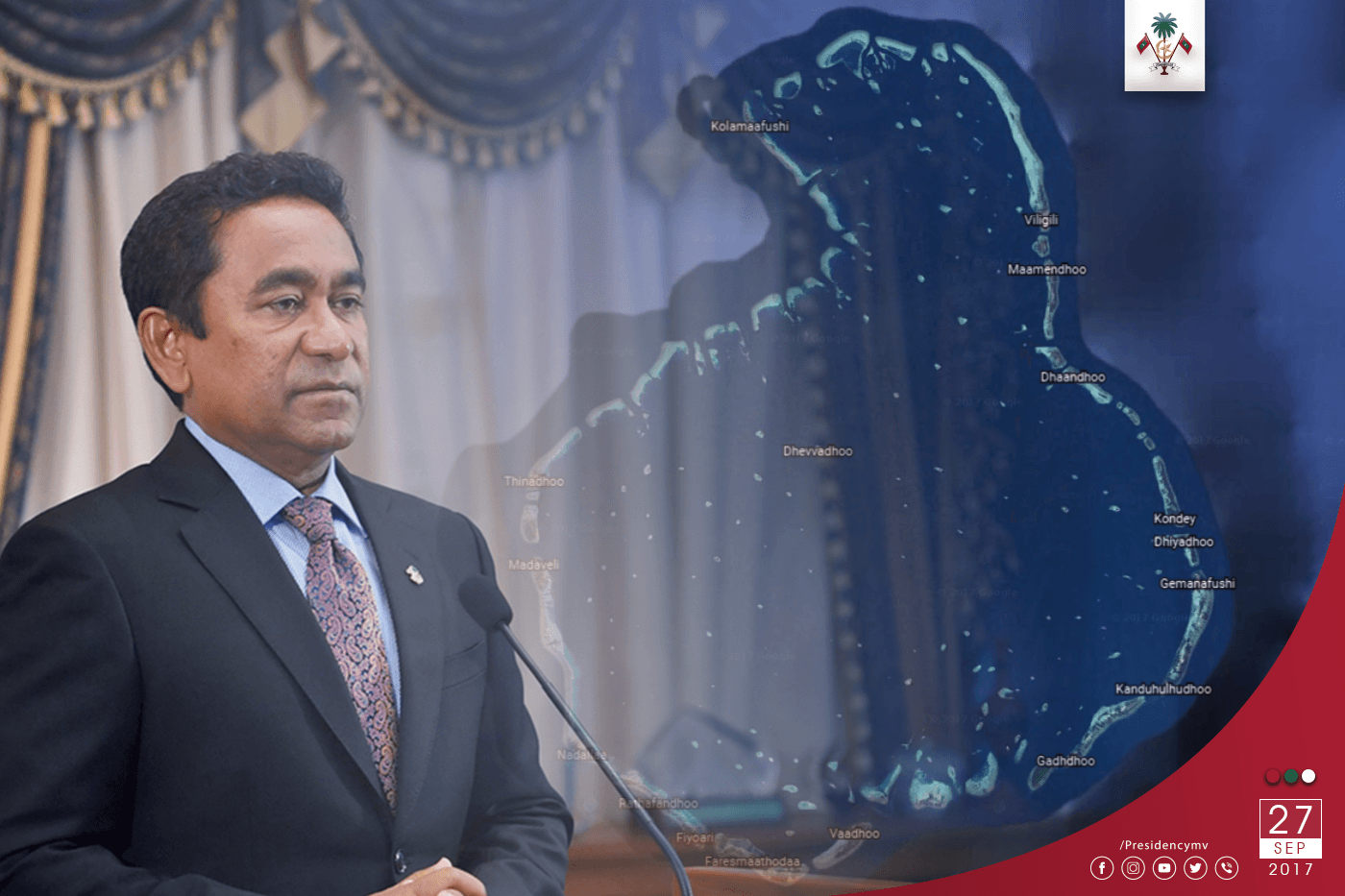 President and First Lady conclude visit to North Huvadhoo Atoll  – Press Releases
