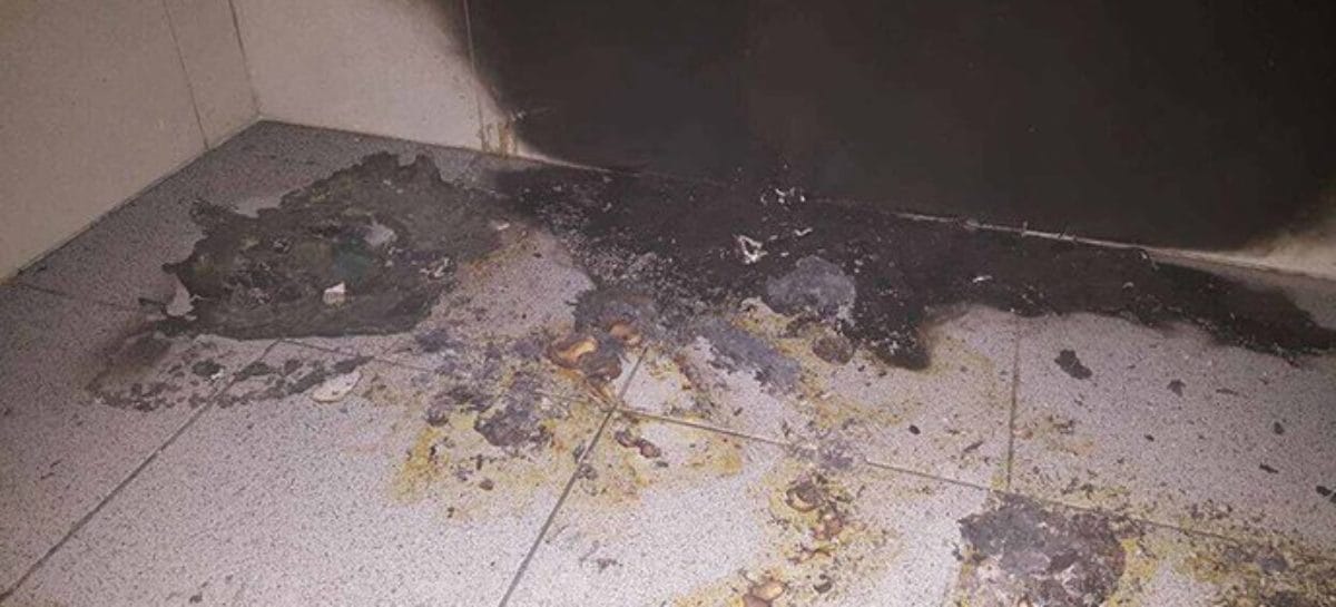 Parliament restroom catches fire again
