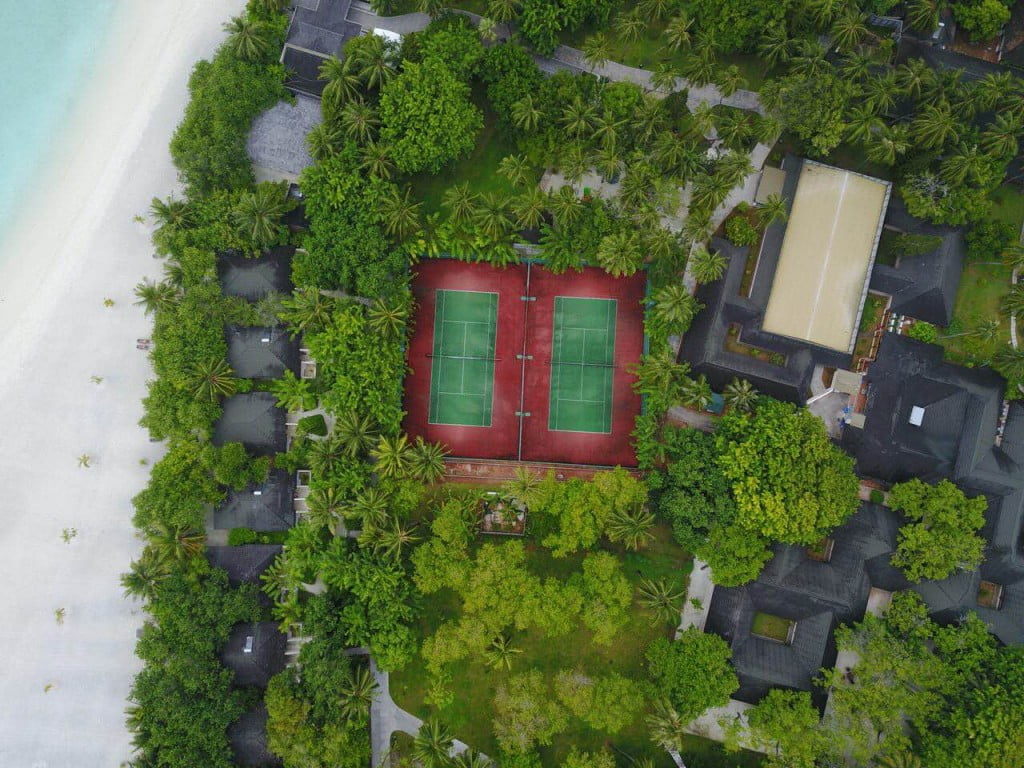 Drone view of the convention centre