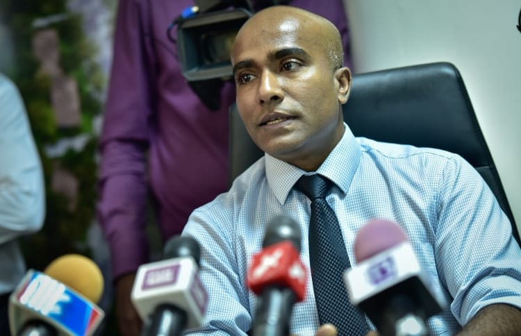 Managing Director of MITDC Mohamed Shahid in the press conference