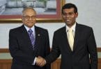 Former Presidents Maumoon Abdul Gayoom and Mohamed Nasheed 
