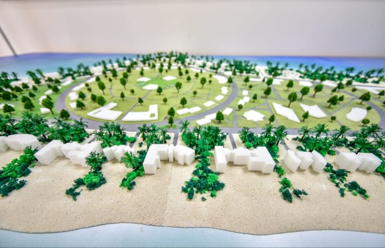 Model of Baresdhoo by MITDC with many Guesthouses