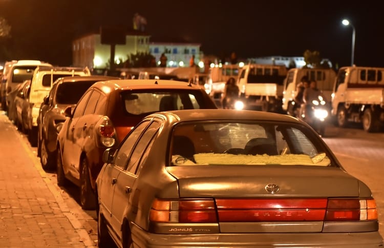 cars parked