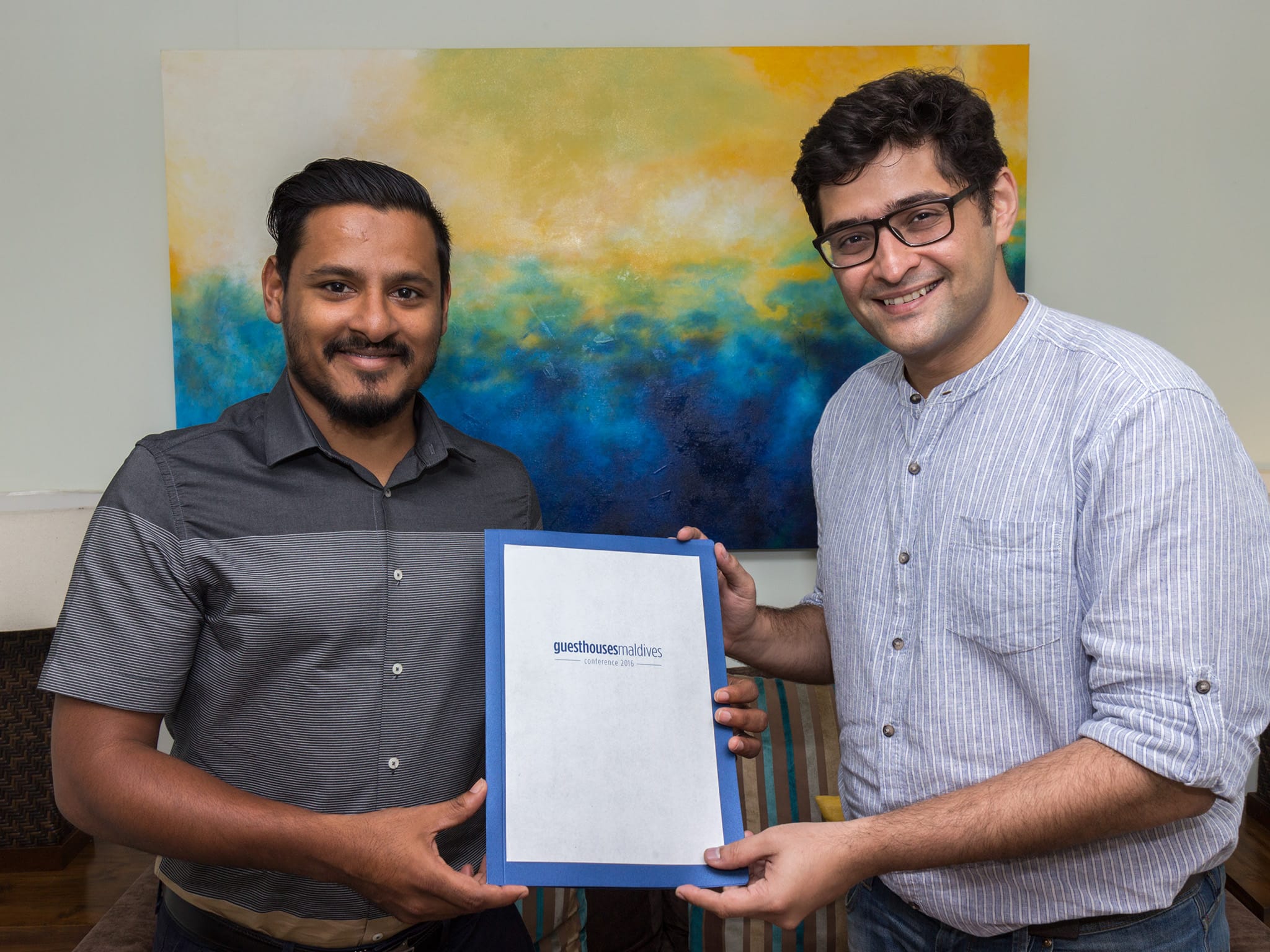 On right: Mr. Abhay Khanna 