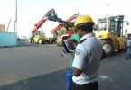 A Customs officer checks a cargo of imported goods. PHOTO/CUSTOMS