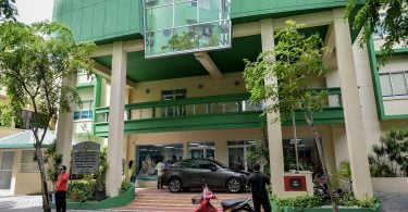 Treasury building which houses the Ministry of Finance and Treasury in capital Male.