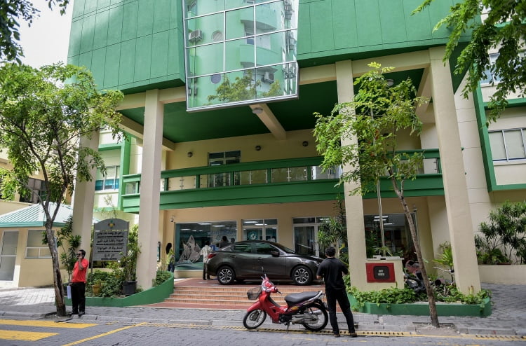 Treasury building which houses the Ministry of Finance and Treasury in capital Male.