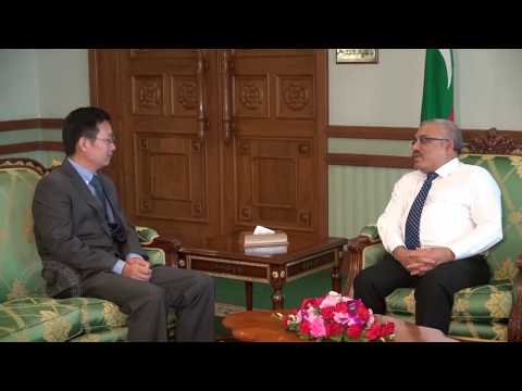 New Chinese Ambassador pays a courtesy call on the Vice President