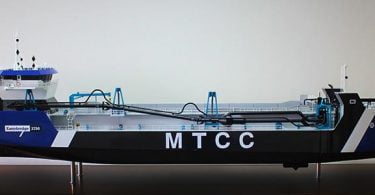 scale model of dredger