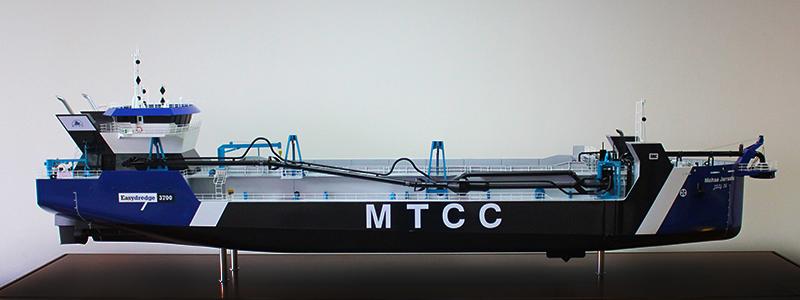 scale model of dredger