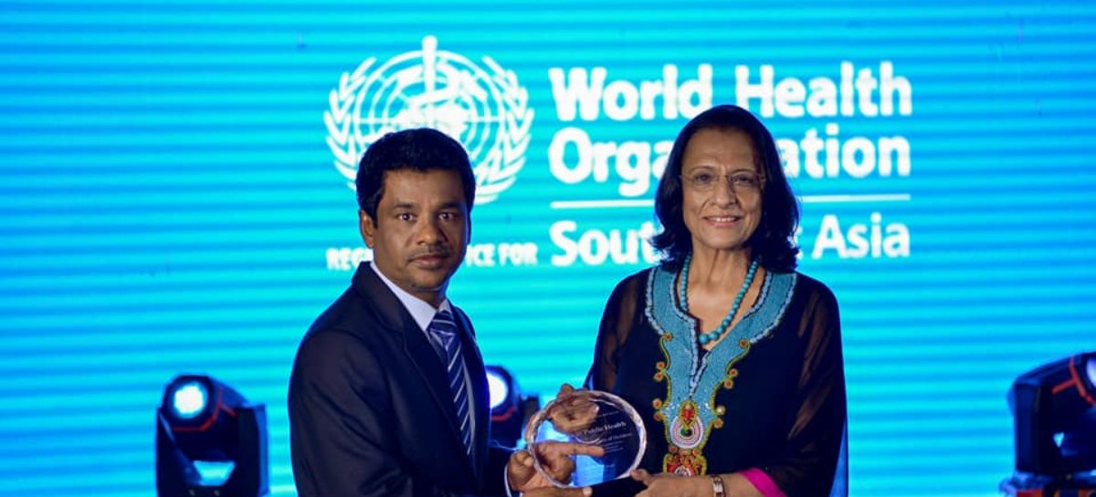 Maldives conferred WHO Excellence in Public Health award