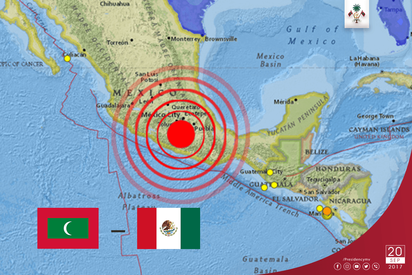 President sends message of sympathy to the President of Mexico  – Press Releases