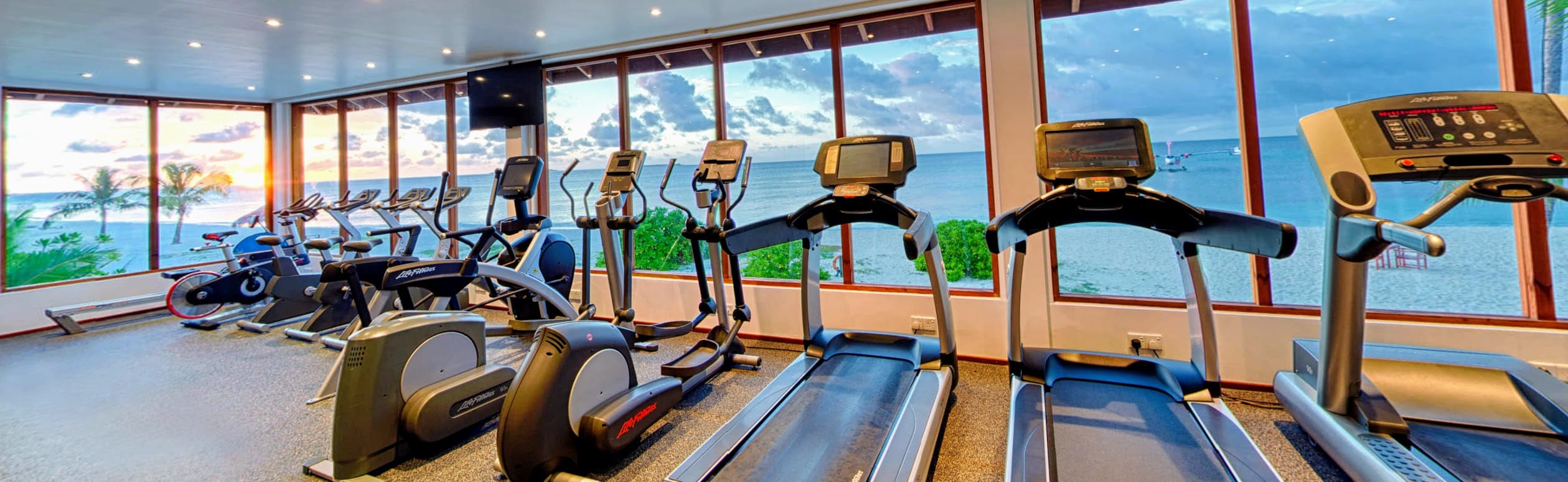 Kuredu’s new gym comes with one of the best views in the world