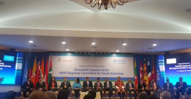 The delegates taking part in the Seventieth Session of the WHO Regional Committee for South-East Asia, 2017. PHOTO / HEALTH MINISTRY