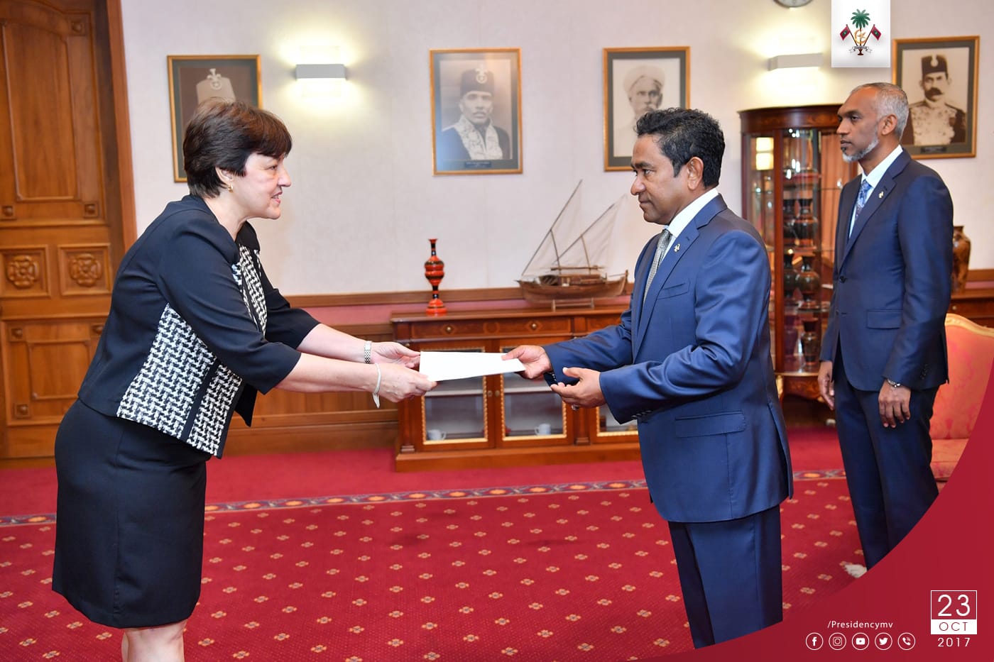 The Ambassador of Cuba Presents her Credentials to the President – Press Releases