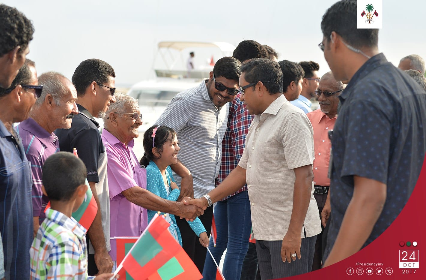 President arrives in Meedhoo Island – Press Releases