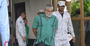 Abdullah Rasheed Mohamed with Maldives Correctional Service officers