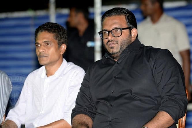 Former Vice President Ahmed Adeeb and MP Ahmed Nihan