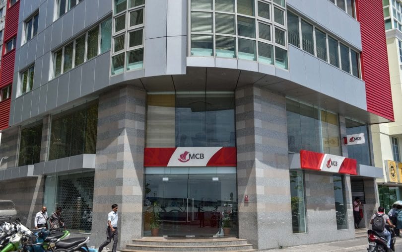 The Mauritius Commercial Bank (MCB) branch in the capital Male. MIHAARU FILE PHOTO/NISHAN ALI