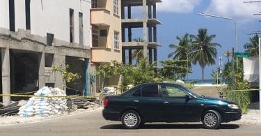 The area in the reclaimed suburb Hulhumale where the group of friends were partying, when two of their friends passed away