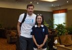 Nikolaj Coster-Waldau with UN Resident Coordinator and UNDP Resident Representative to the Maldives, Shoko Noda