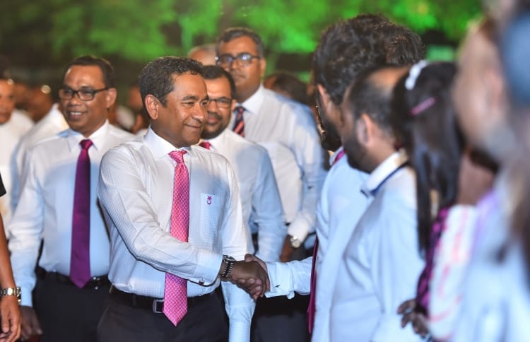 Yameen at a rally