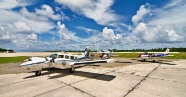 Aircraft used for training at the Asian Academy of Aeronautics (AAA) pictured in Gan International Airport. PHOTO/AAA