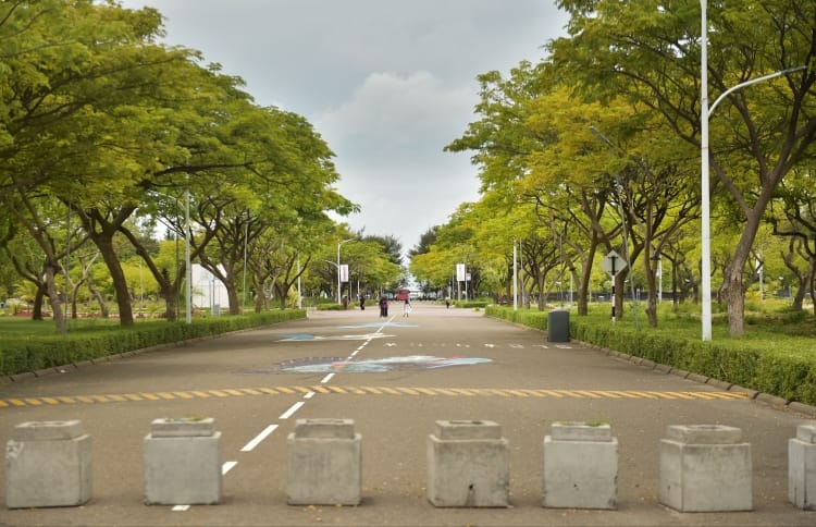 A road in Hulhumale. PHOTO/AMIN CONSTRUCTION