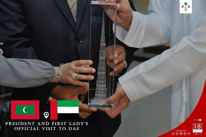 president at burj khaleefa