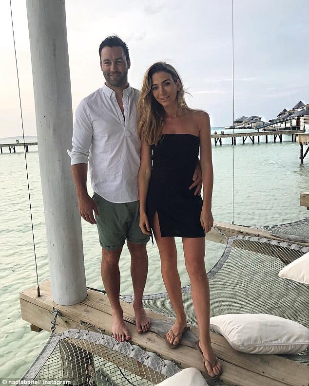 Pay no mind: Her exhaustive post, in which she also thanked her parents for looking after Aston was met with a flurry of support from followers. Nadia is pictured with husband Jimmy.