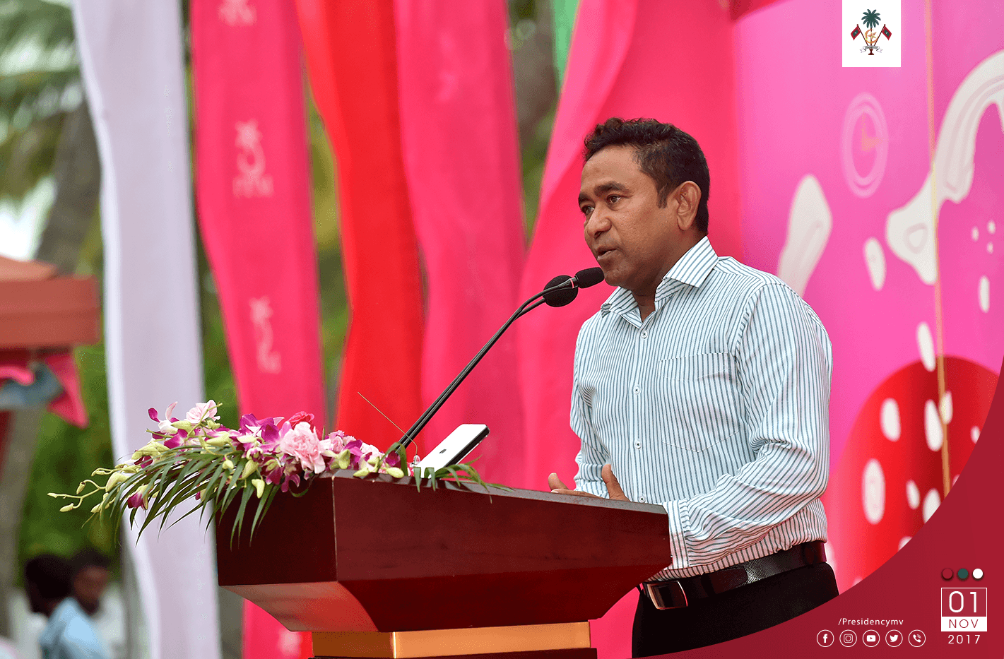 Maldives is a small nation proving to adhere a strong foothold in the global arena – President Yameen – Press Releases