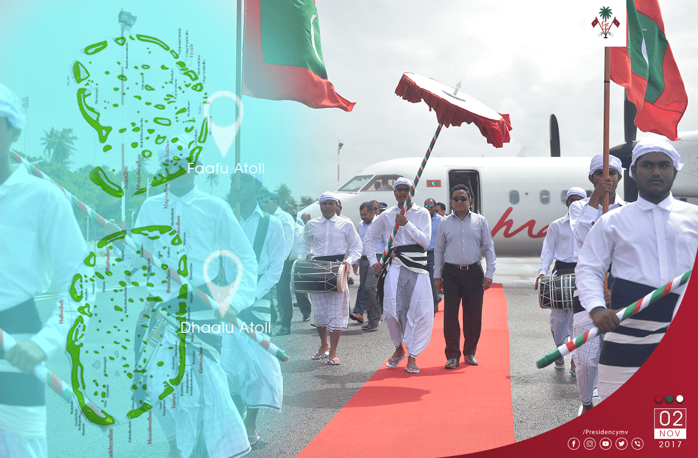 President concludes visit to Nilandhe Atoll – Press Releases