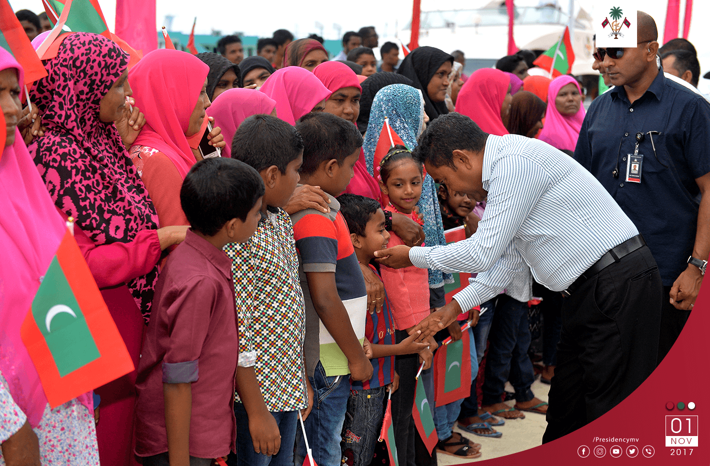 President arrives in Nilandhoo Island – Press Releases