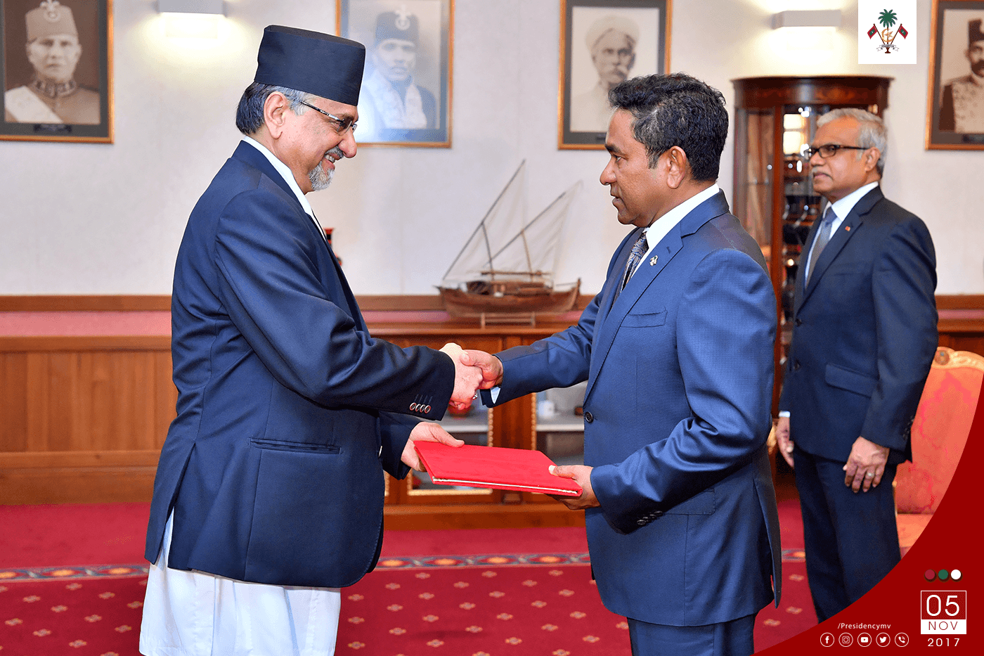 New Ambassador of Nepal presents his credentials to the President – Press Releases
